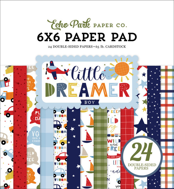 Echo Park Little Dreamer Boy 6x6 Inch Paper Pad (LDB238023)