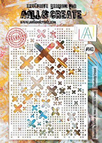 AALL & Create - Stencil Creatively Crossed (AALL-PC-143)