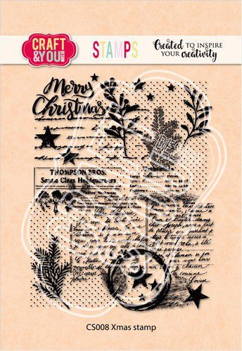 Craft&You Clearstempel Xmas Stamp (CS008)