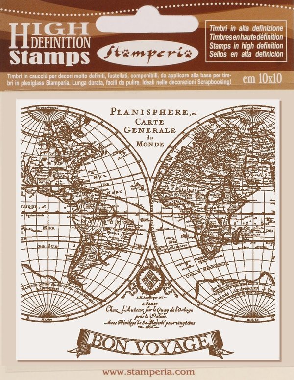 Stamperia Natural Rubber Stamp Voyages Fantastiques (WTKCC154)