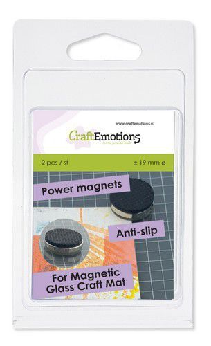 CraftEmotions 2 Power magneten anti slip voor magn. media mat ca 19mm (12-21) (860503/1901)