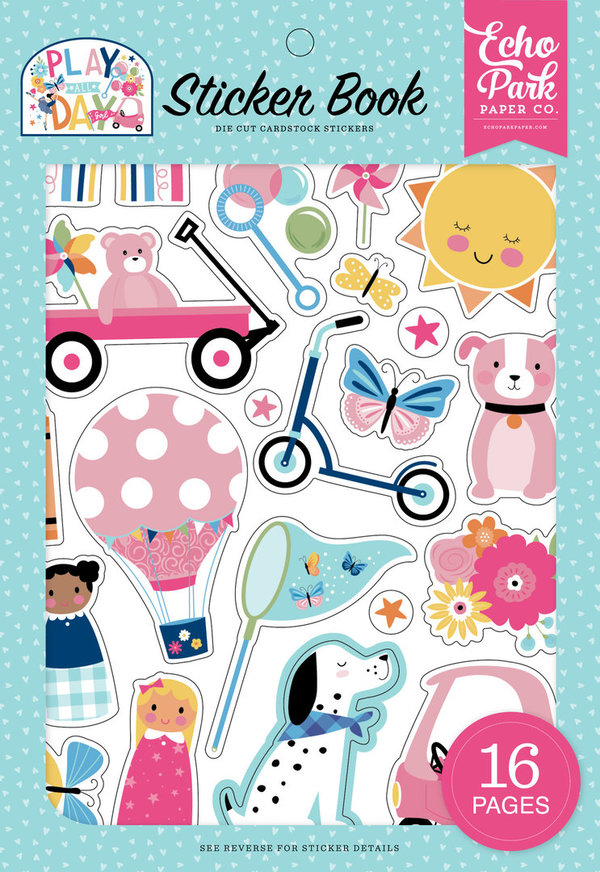 Echo Park Play All Day Girl Sticker Book (PAG268029)