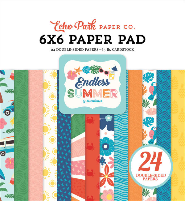 Echo Park - Endless Summer 6x6 Inch Paper Pad (ES274023)