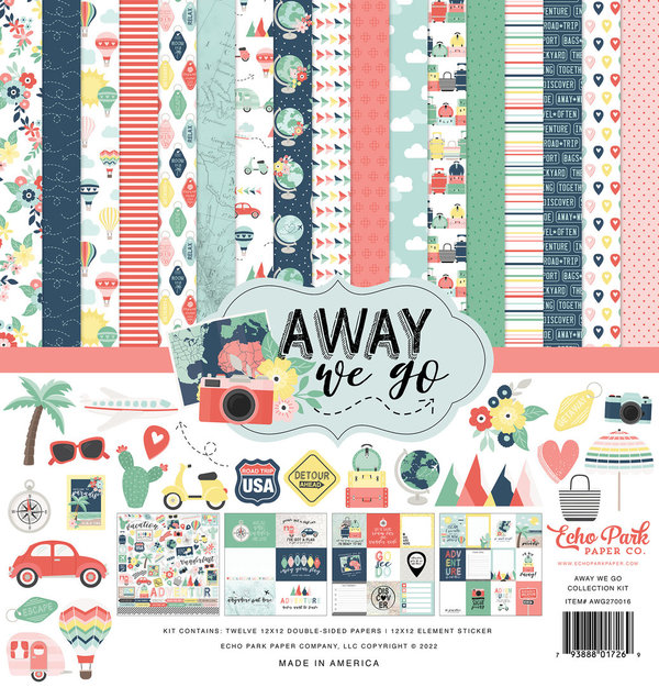 Echo Park - Away We Go 12x12 Inch Collection Kit (AWG270016)