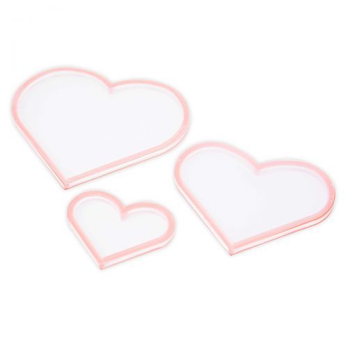 Sizzix -  Making Essential Shaker Panes Hearts 1 1/2 2 1/2 & 3 1/2 3PK 665451