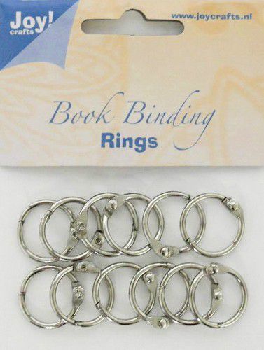 Joy! Crafts - Boekbinders-ringen zilver 20mm 12st (6200/0120)