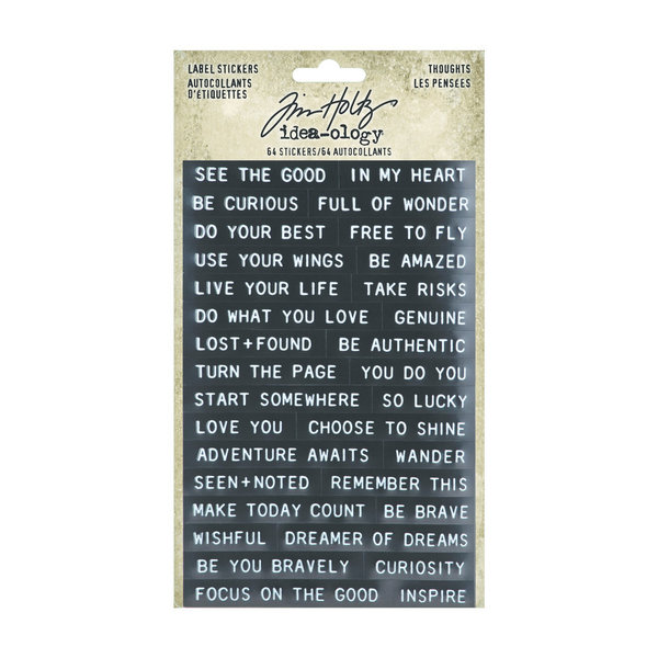 Idea-ology Tim Holtz - Label Stickers Thoughts (TH94229)