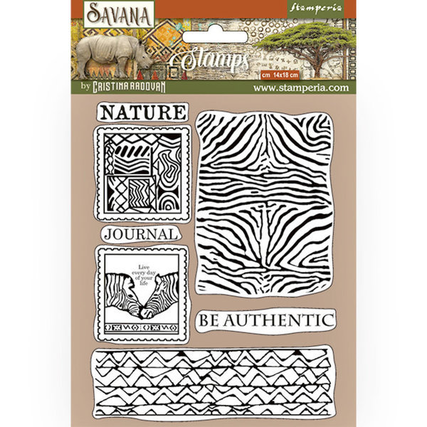 Stamperia - Savana Zebra Natural Rubber Stamp (WTKCC211)