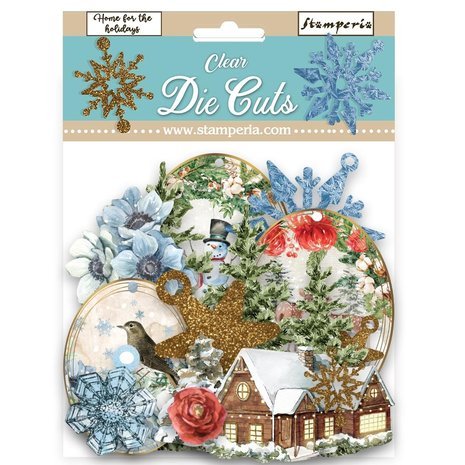 Stamperia - Romantic Home for the Holidays Clear Die Cuts (43pcs) (DFLDCP30)