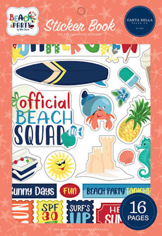 Carta Bella - Beach Party Sticker Book (CBBE149029)