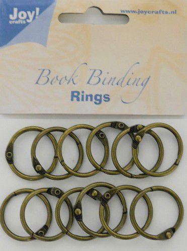 Joy! Crafts - Boekbinders-ringen antiek koper 25mm 12st (6200/0131)