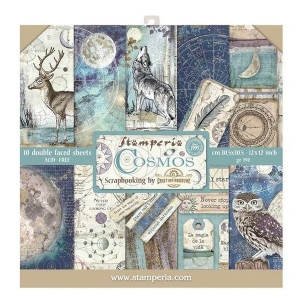 Stamperia - Cosmos 12x12 Inch Paper Pack (SBBL56)